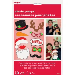 Accesorios para Photocall Navidad 10 Piezas