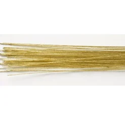 Alambre para flores dorados calibre 24