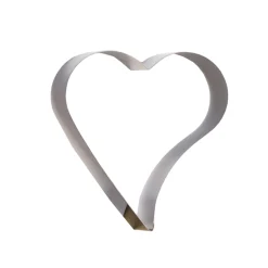 Aro para Tarta Corazón Inclinado 16 x 4,5 cm