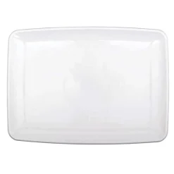 Bandeja Blanca de Plástico 20 cm x 27 cm
