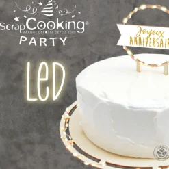 Bandeja Redonda para Tarta Led 26 cm - Scrapcooking