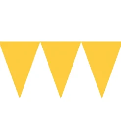Banderín de Papel Amarillo 4,5 metros