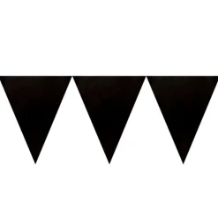 Banderín de Papel Negro 4,5 metros