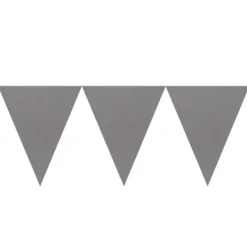 Banderín de Papel Plata 4,5 metros