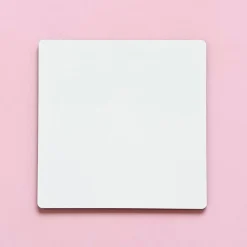 Base Cuadrada Blanca de Madera 35 cm 2 ud