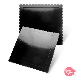 Base Cuadrada Negra - 20 cm x 3 mm Grosor
