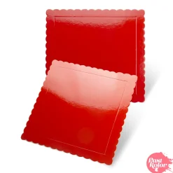 Base Cuadrada Roja - 20 cm x 3 mm Grosor