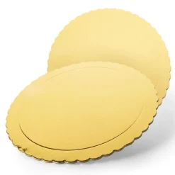 Base Dorada Redonda para Tartas 35 cm