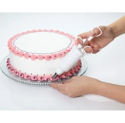 Base giratoria de Cristal para decorar y presentar tartas 30 cm
