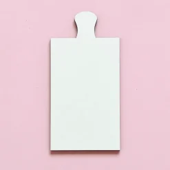 Base Rectangular Blanca de Madera con Mango 30 x 15 cm 2 ud
