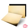 Base Rectangular Dorada y Negra - 17 X 42 cm x 2 mm Grosor