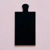 Base Rectangular Negra de Madera con Mango 30 x 15 cm 2 ud
