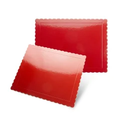 Base Rectangular para Tartas Roja 30 x 40 cm