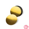 Base Redonda Dorada y Negra - 12,5 cm x 3 mm Grosor 10 ud