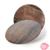 Base Redonda Madera Oscura - 35 cm x 3 mm Grosor