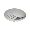 Base Redonda para Tarta Plateada 35 cm