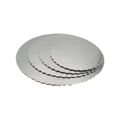 Base Redonda para Tarta Plateada 20 cm