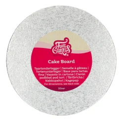 Base Redonda Plateada 17,5 cm - Funcakes