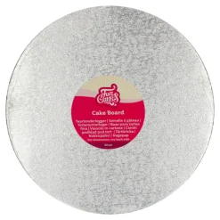 Base Redonda Plateada 30,5 cm - Funcakes