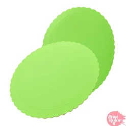 Base Redonda Verde Claro 20 cm x 3 mm Grosor