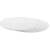 Base Rígida Redonda Blanca 30 cm x 3 mm - 5 ud