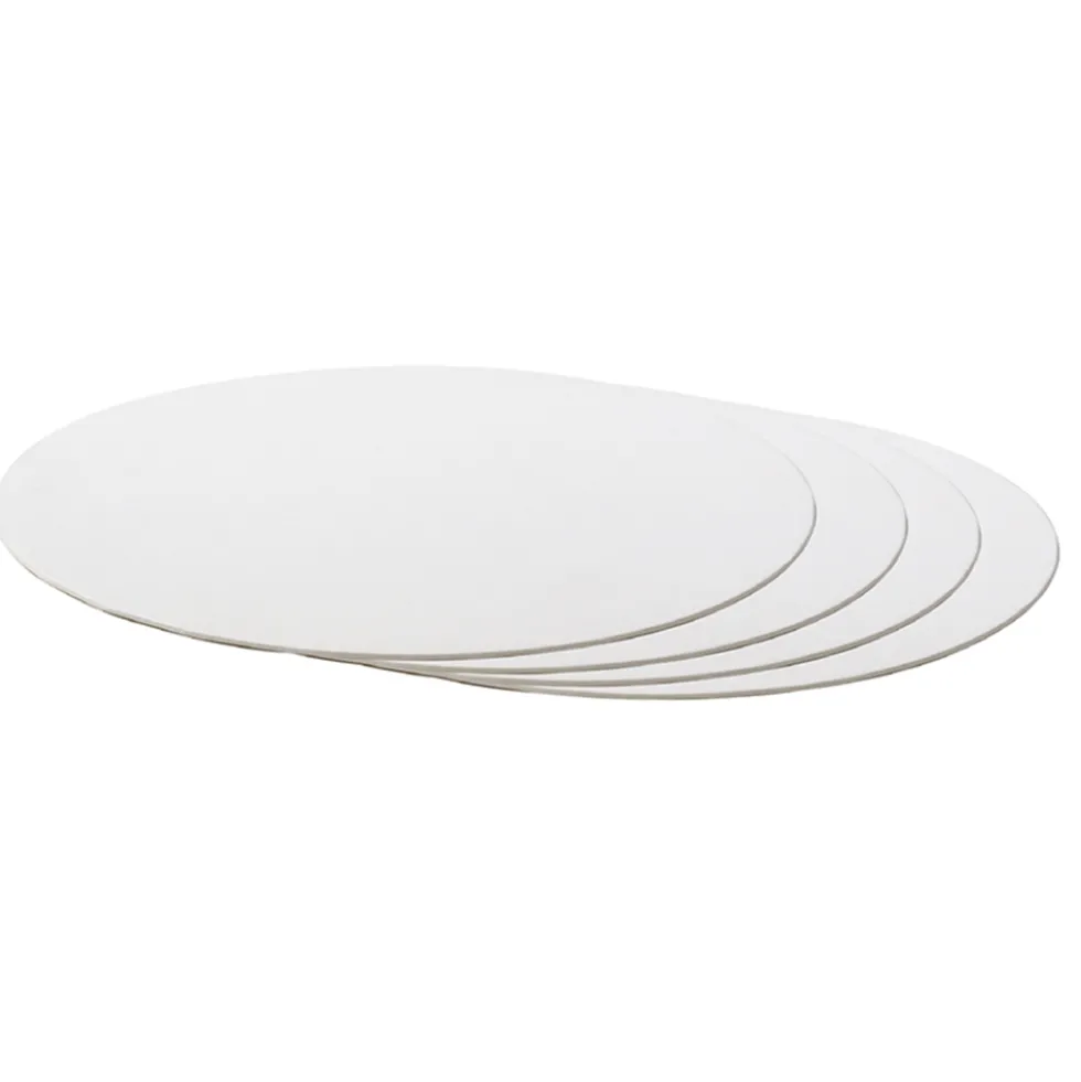 Base Rígida Redonda Blanca 30 cm x 3 mm - 5 ud