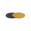 Base Rígida Redonda Negro/oro 15 cm