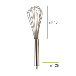 Batidor de Mano Acero Inoxidable 25 cm