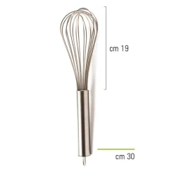 Batidor de Mano Acero Inoxidable 30 cm - Ibili