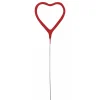Bengala Corazón Rojo 18 cm