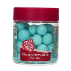 Bolas Crujientes de Chocolate Pearl Blue 130 gr - Funcakes