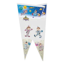 Bolsa Cono Gigante para Golosinas Viaje Espacial 60 cm