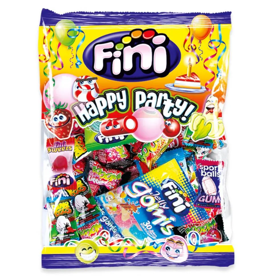 Bolsa de Chuches Envueltas Surtidas Happy Party XL 500 gr