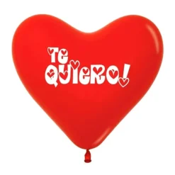 Bolsa de 12 Globos Corazón Rojo 30 cm - Sempertex