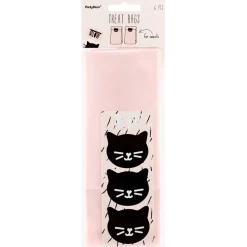 Bolsas de Papel Gatos 6 ud - Partydeco