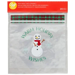 Bolsas para Dulces (Cierre Zip) Muñeco de Nieve 20 u - Wilton