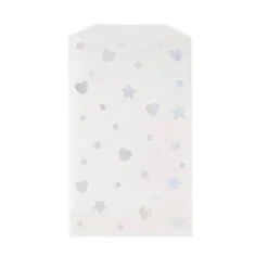 Bolsas para Dulces Corazones y Estrellas 8 ud