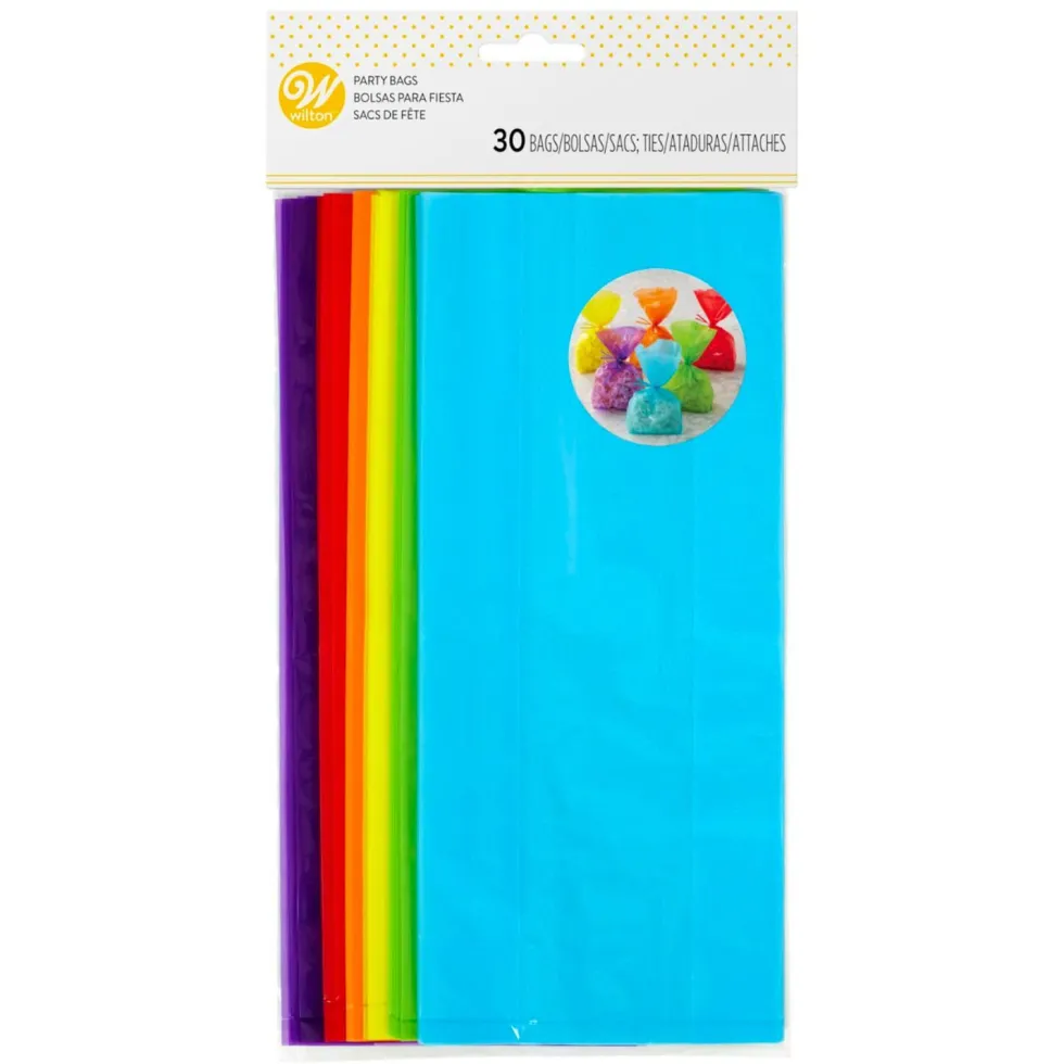 Bolsas para Dulces de Colores 30 ud - Wilton