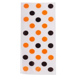 Bolsas para dulces lunares naranjas y negros