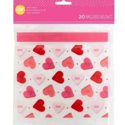 Bolsas para Dulces Resellables Corazones 20 uds.