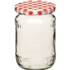 Bote de Conserva con tapa Gingham Red 440 ml