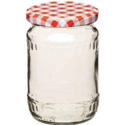 Bote de Conserva con tapa Gingham Red 440 ml