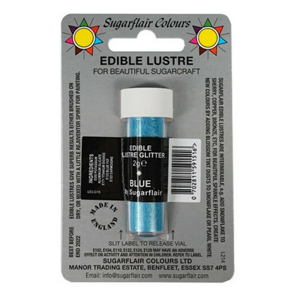 Brillo Comestible Azul 7 ml Sugarflair