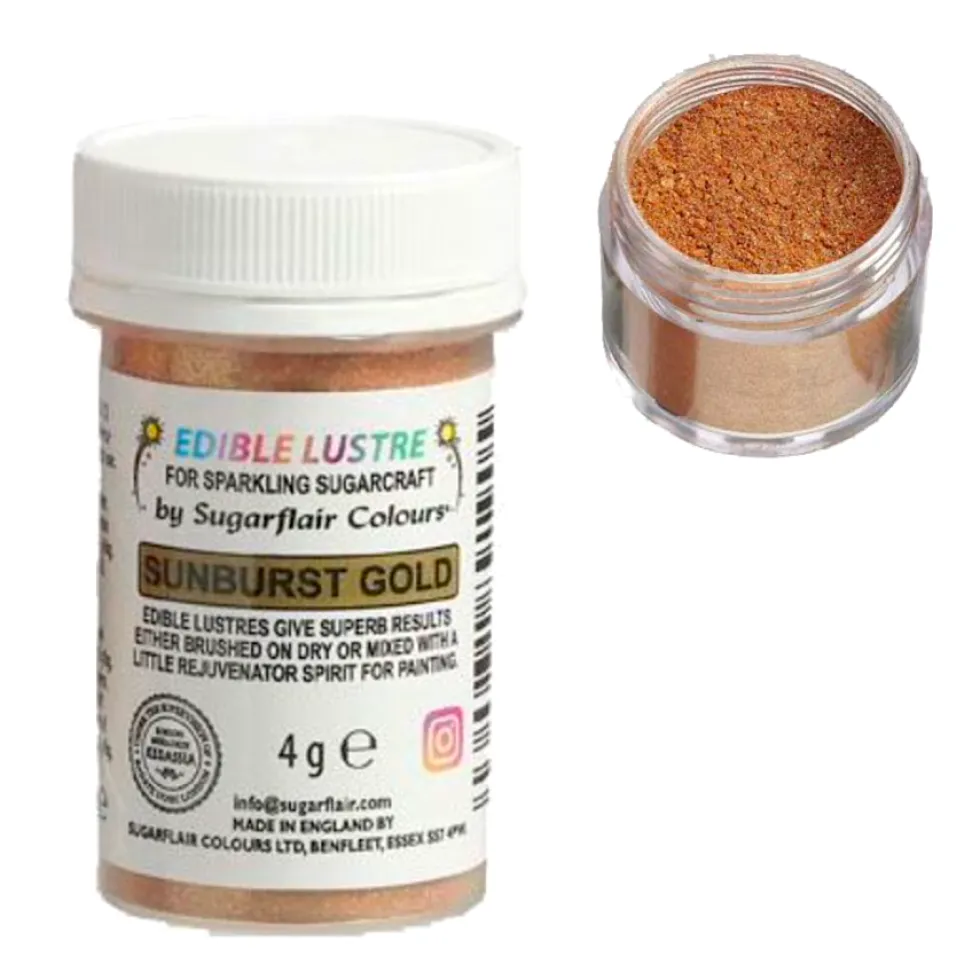Brillo Comestible Oro Bronce 4 gr - Sugarflair