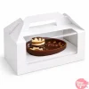Caja Blanca con Ventana para Huevo de Pascua con Base Ajustable