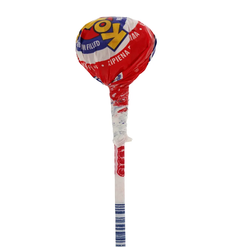 Caja Caramelo con Palo Relleno de Chicle Cereza 20 ud