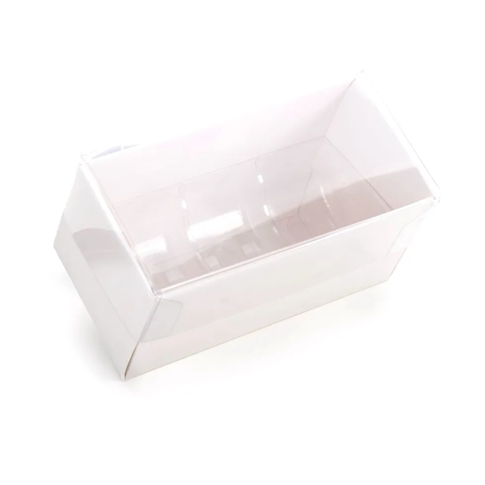 Caja con Tapa Transparente Nairobi 3 Macarons