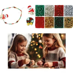 Caja de 1100 piezas para pulseras de Navidad – DIY