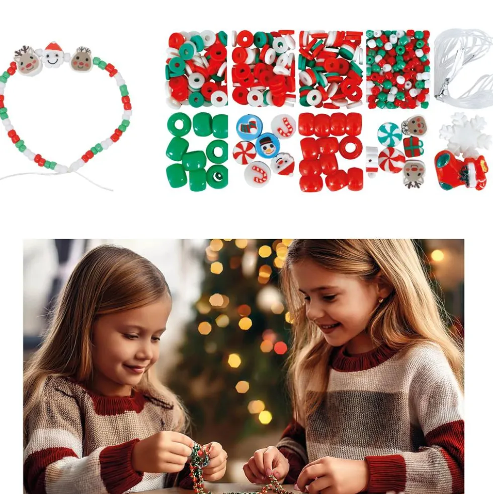 Caja de 450 piezas para pulseras de Navidad – DIY