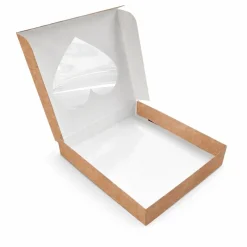 Caja Kraft con Ventana de Corazón 17 x 3,5 cm - Pastkolor